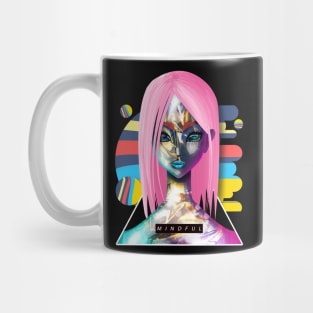 neon janna may abstract Mug